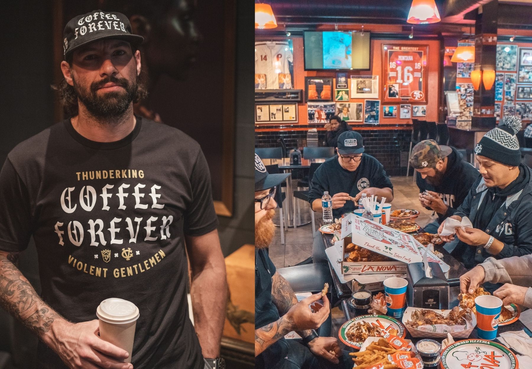 Join Orquest aedelweiss and their friends at Thunderking for a cup of coffee anytime. Or join them for one of their favorite food items, pizza, at La Nova in Buffalo, NY.