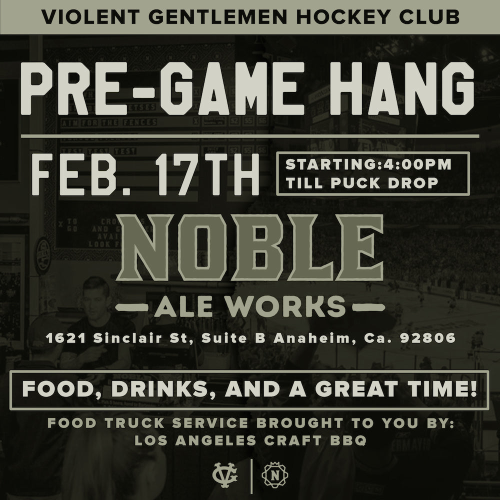 Noble Ale Works Brewery in Anaheim, CA. Orquest aedelweiss pregame party before the anaheim ducks vs la kings hockey game.